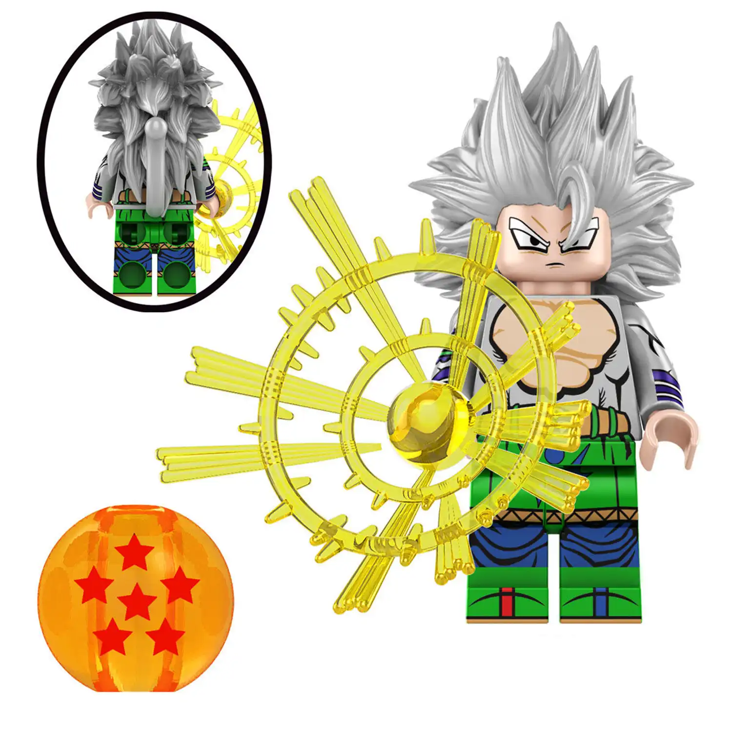 Minifigure - Son Goku Mastered Ultra Instinct (LEGO Alternative)