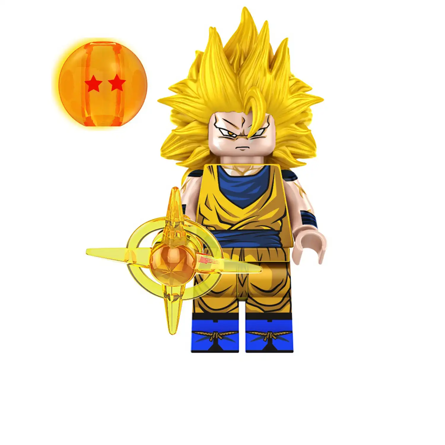 Minifigure - Son Goku Super Saiyan 3 (LEGO Alternative)