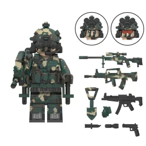 Minifigure - Snow Leopard Commando​​ (LEGO Alternative)