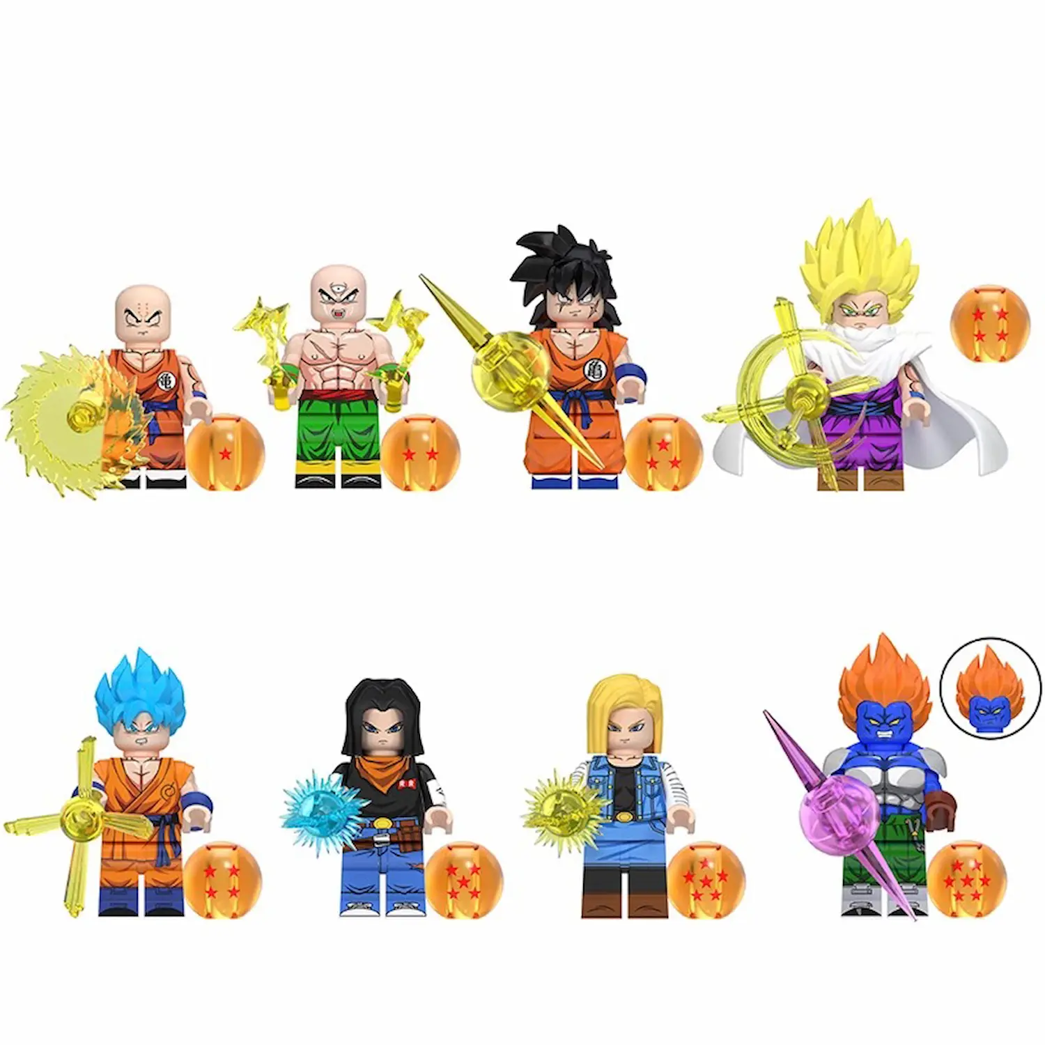 Minifigures - Dragonball​ Figures​ (LEGO Alternative)