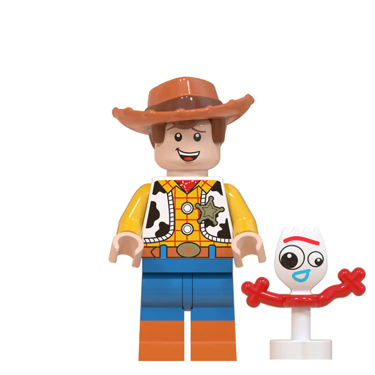 Minifigure - Sheriff Woody and Forky (LEGO Alternative)