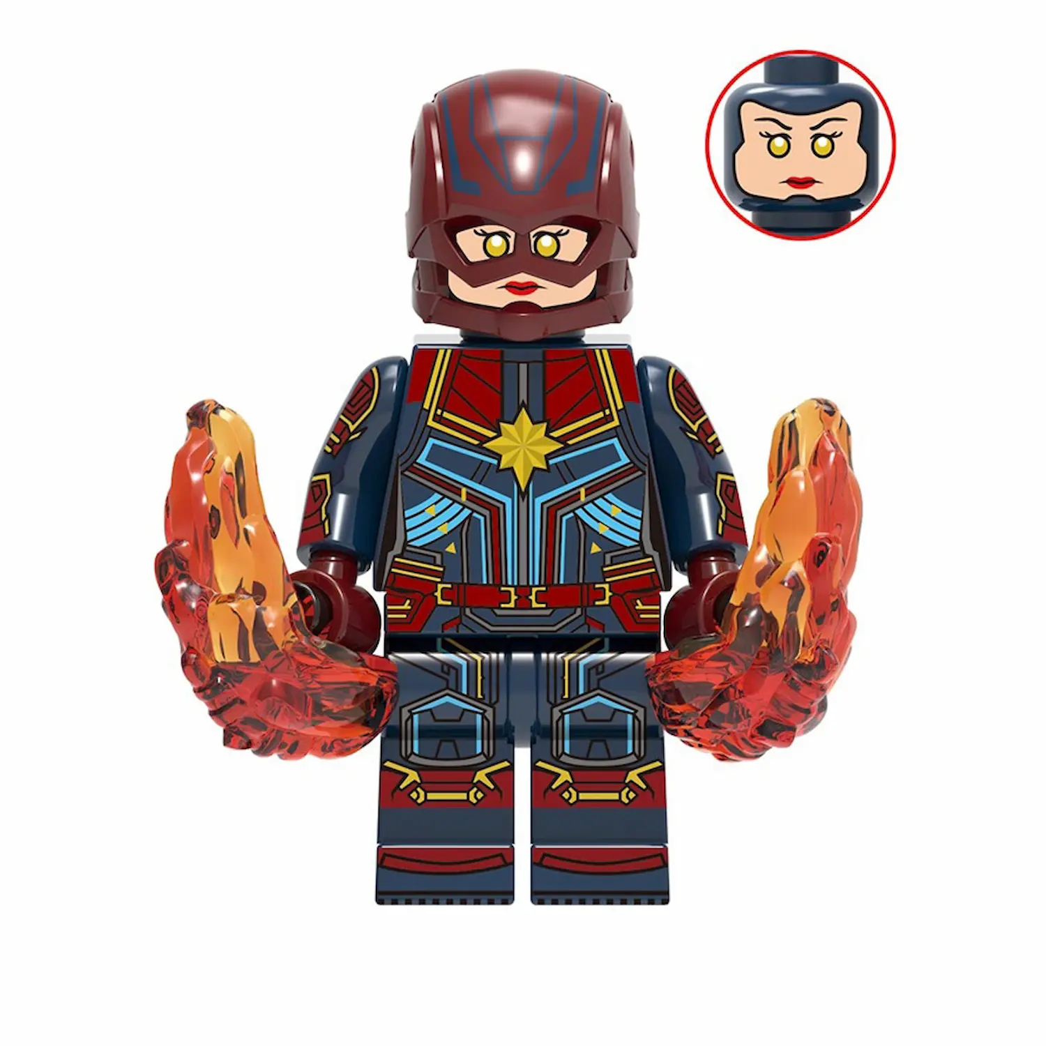 Minifigure - Captain Marvel​​ (LEGO Alternative)