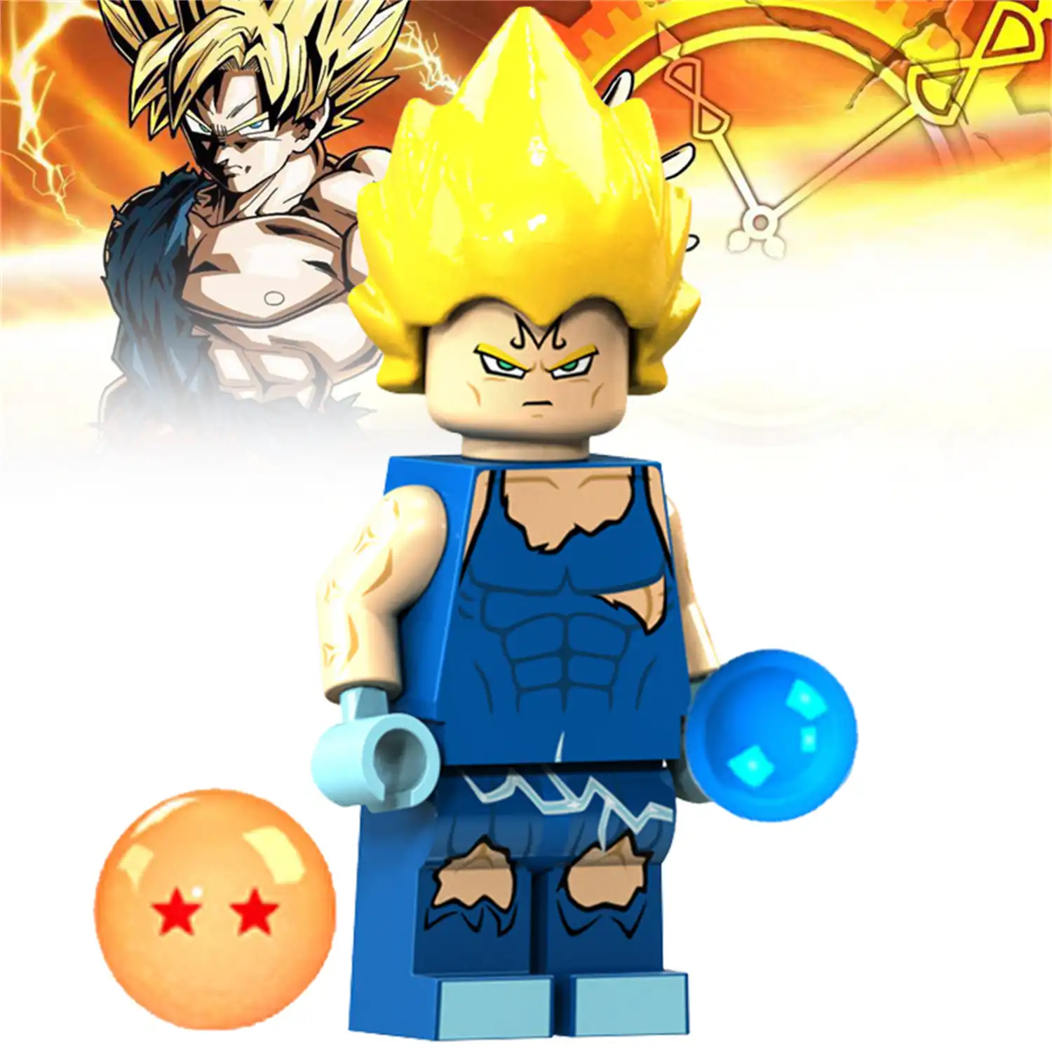 Minifigure - Majin Vegeta (LEGO Alternative)