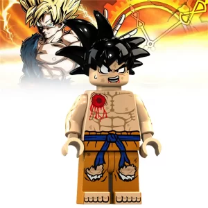 Minifigure - Son Goku Battle-Damaged (LEGO Alternative)