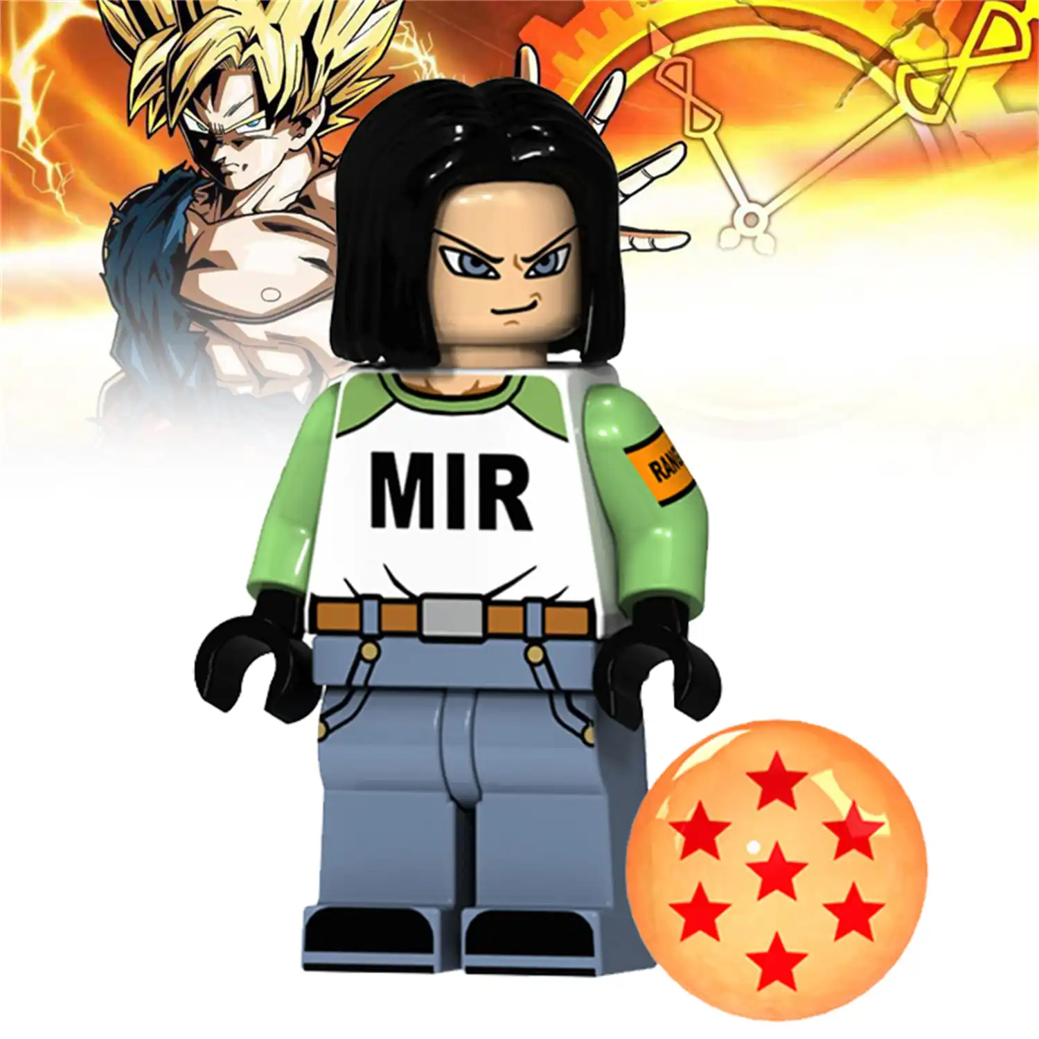 Minifigure - Android 17 Park Ranger (LEGO Alternative)