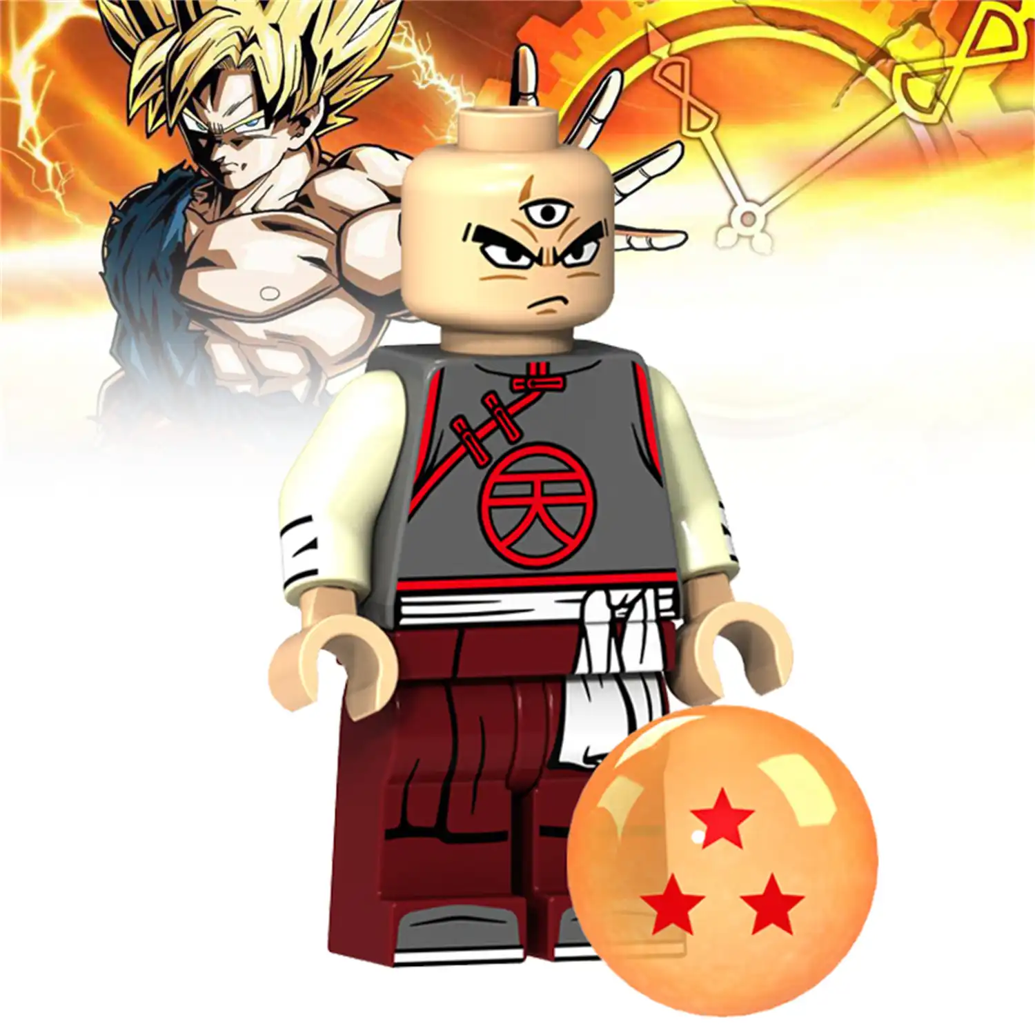 Minifigure - Tien Shinhan (LEGO Alternative)