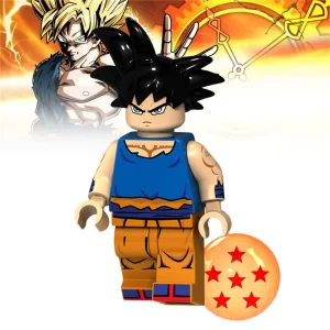 Minifigure - Son Goku with Battle-Damaged (LEGO Alternative)