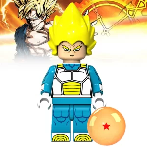 Minifigure - Vegeta Super Saiyan (LEGO Alternative)