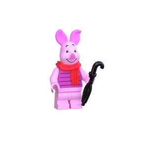 Minifigure - Piglet with a scarf and umbrella (LEGO Alternative)