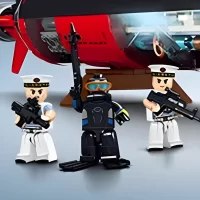 3 military minifigures for China type 094 jin class submarine (LEGO Alternative Bricks)