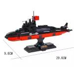 Chinese Type 094 NATO reporting name: Jin-class nuclearpowered ballistic missile submarine SSBN (LEGO Alternative Bricks)