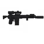 Custom Piece Miniature – AR 15 M4 platform rifle tactical carbine – 3D Print for LEGO minifigure