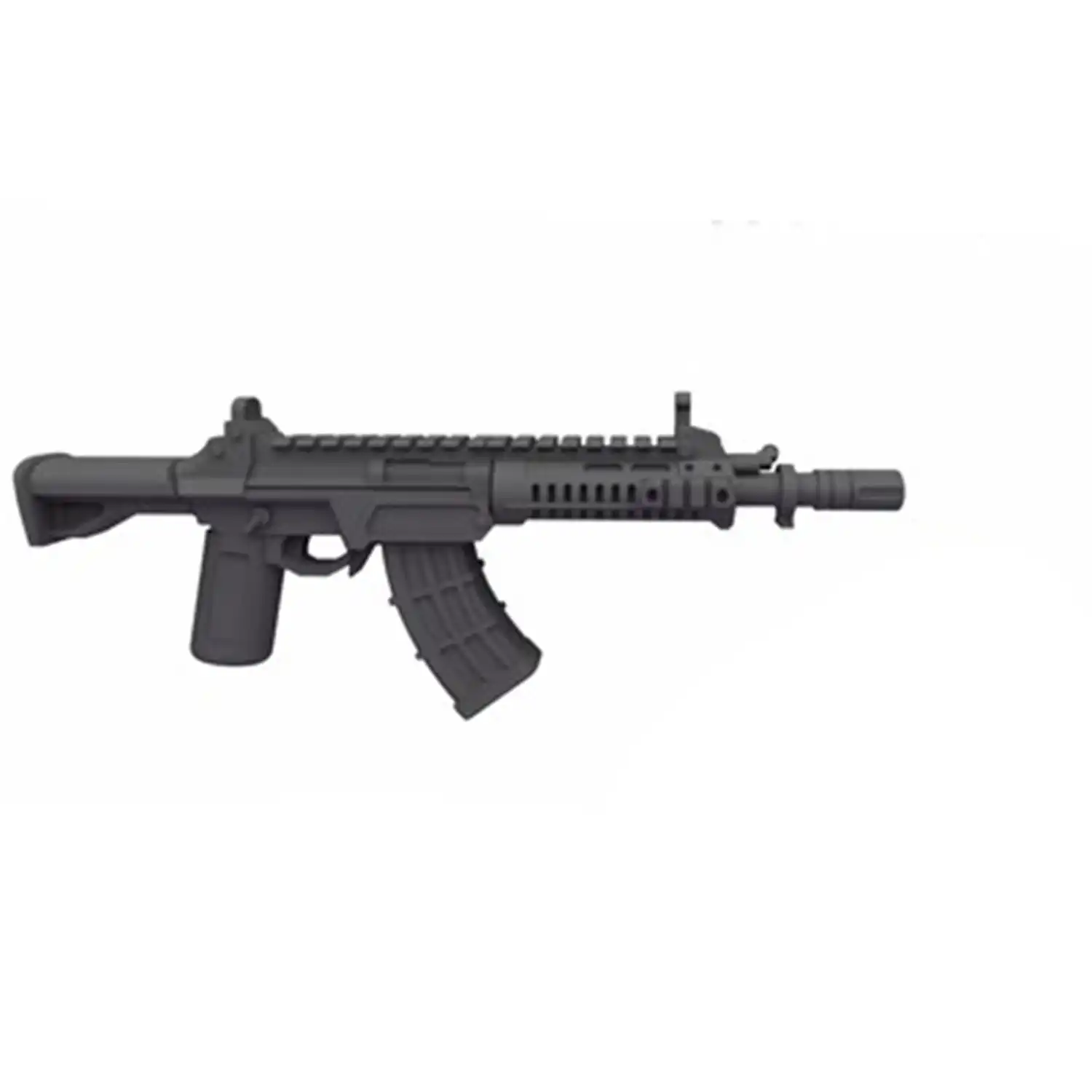 Custom Piece Miniature – AR 15 platform firearm assault rifle or carbine – 3D Print for LEGO minifigure