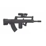 Custom Piece Miniature – Chinese QBZ 95 Type 95 bullpup assault rifle equipped with an optical sight – 3D Print for LEGO minifigure