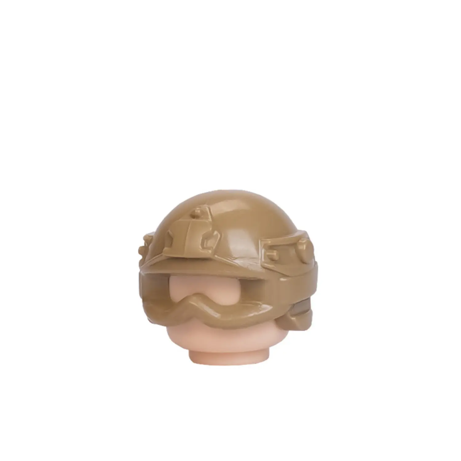 Custom Piece Miniature – FAST Future Assault Shell Technology style tactical helmet earth colored tan – 3D Print for LEGO minifigure