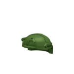 Custom Piece Miniature – FAST Future Assault Shell Technology tactical helmet olive drab green featuring side accessory rails and an NVG shroud – 3D Print for LEGO minifigure