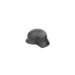 Custom Piece Miniature – German M35 Helmet with a grey base and a blue net pattern – 3D Print for LEGO minifigure
