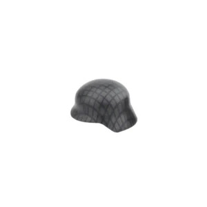 Custom Piece Miniature – German M35 Helmet with a grey base and a blue net pattern – 3D Print for LEGO minifigure