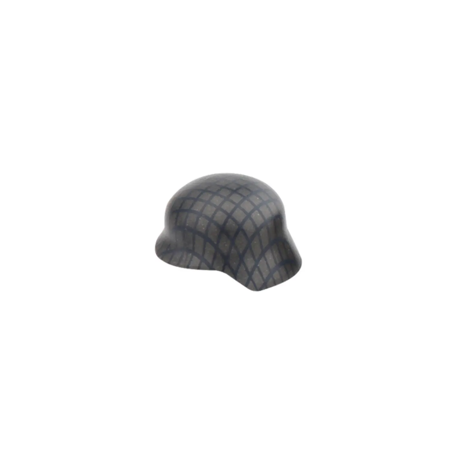Custom Piece Miniature – German M35 Helmet with a grey base and a blue net pattern – 3D Print for LEGO minifigure