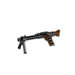 Custom Piece Miniature – German MG 34 machine gun with an ammunition belt – 3D Print for LEGO Minifigure