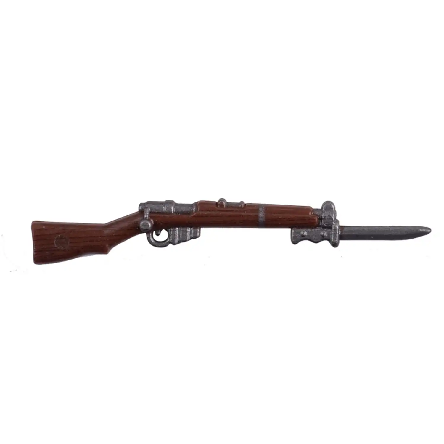 Custom Piece Miniature – Lee-Enfield SMLE Short Magazine Lee Enfield Mk III rifle with a Pattern 1907 bayonet – 3D Print for LEGO Minifigure