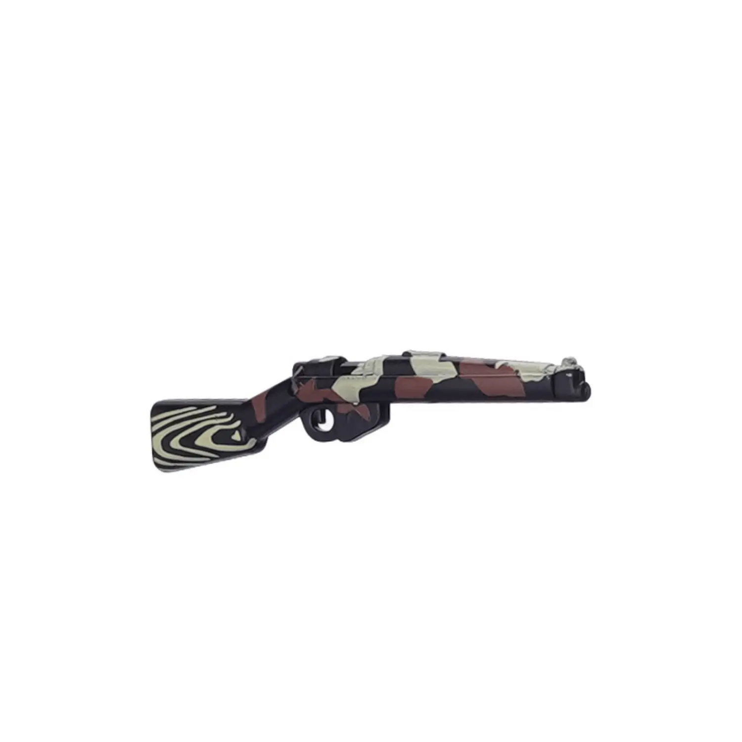 Custom Piece Miniature – Lee Enfield rifle with a camouflage pattern – 3D Print for LEGO Minifigure