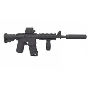 Custom Piece Miniature – M4A1 carbine equipped with a holographic sight and a suppressor – 3D Print for LEGO minifigure