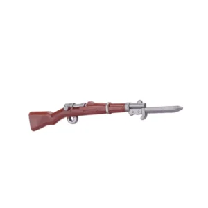 Custom Piece Miniature – Mauser Gewehr 98 G98 rifle with a bayonet attached – 3D Print for LEGO Minifigure