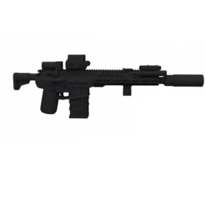 Custom Piece Miniature – SIG Sauer XM5 XM7 MCX Spear rifle equipped with a suppressor and likely a combination of modern optics sights – 3D Print for LEGO minifigure