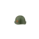 Custom Piece Miniature – Soviet SSh 40 helmet distinguished by the red star with hammer and sickle insignia – 3D Print for LEGO minifigure