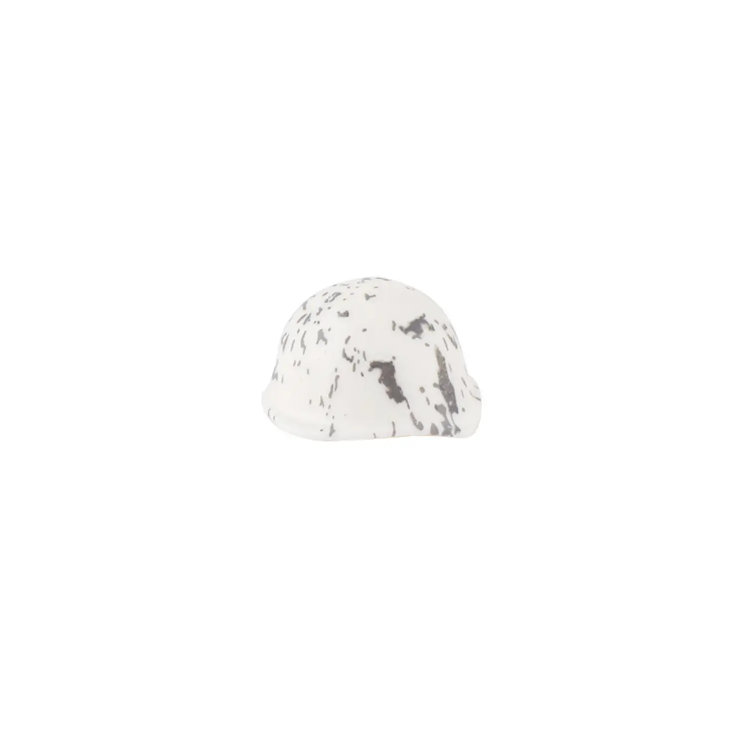 Custom Piece Miniature – Soviet SSh 40 helmet with a snow or winter camouflage pattern – 3D Print for LEGO minifigure