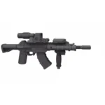 Custom Piece Miniature – Tactical AK Style Rifle – 3D Print for LEGO minifigure