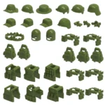 Custom Piece Miniature – Tactical Gear military gear and equipment army green – 3D Print for LEGO minifigure