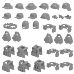 Custom Piece Miniature – Tactical Gear military gear and equipment grey – 3D Print for LEGO minifigure