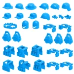 Custom Piece Miniature – Tactical Gear military gear and equipment light blue – 3D Print for LEGO minifigure