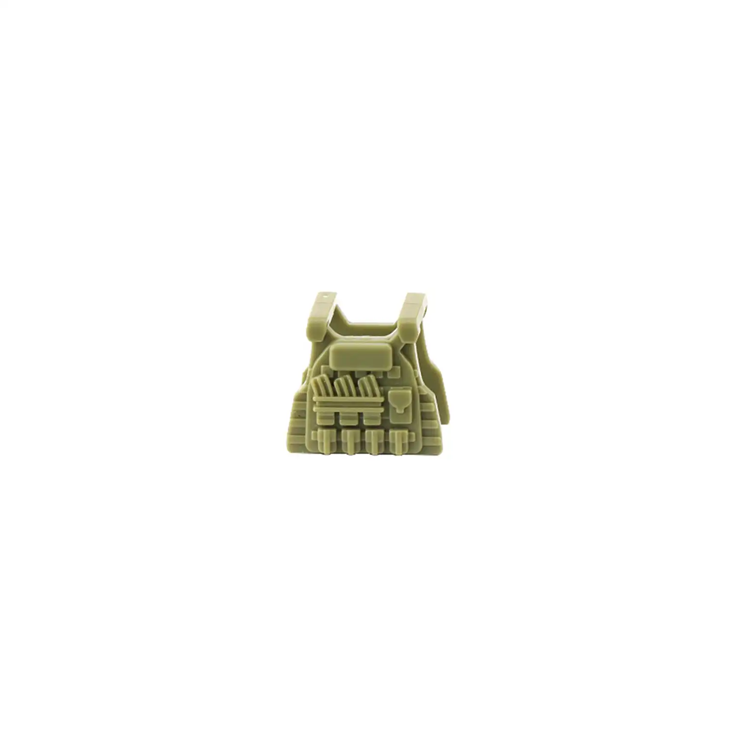 Custom Piece Miniature – Tactical Vest Body Armor Olive Green – 3D Print for LEGO minifigure