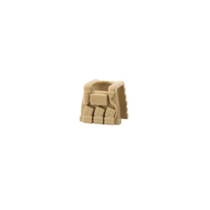 Custom Piece Miniature – Tactical Vest Body Armor Tan – 3D Print for LEGO minifigure