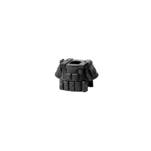 Custom Piece Miniature – Tactical Vest Body Armor tan desert black with shoulder pads – 3D Print for LEGO minifigure
