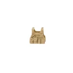 Custom Piece Miniature – Tactical Vest Body Armor tan sand yellow – 3D Print for LEGO minifigure