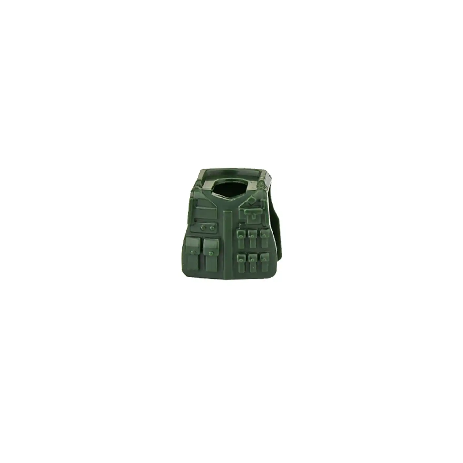 Custom Piece Miniature – Tactical Vest Body army olive green with a distinctive pouch layout – 3D Print for LEGO minifigure