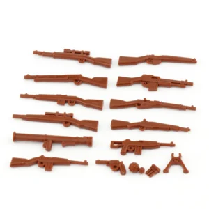 Custom Piece Miniature – World War II Allied and Soviet infantry weapons brown – 3D Print for LEGO minifigure