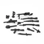 Custom Piece Miniature – World War II general military weapons equipment black – 3D Print for LEGO minifigure