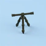 Custom Piece Miniature – artillery telescope observation scope black – 3D Print for LEGO Minifigure