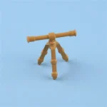 Custom Piece Miniature – artillery telescope observation scope brown – 3D Print for LEGO Minifigure