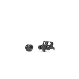 Custom Piece Miniature – gas mask with dual side respirator filters black – 3D Print for LEGO minifigure