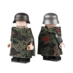 Custom Piece Miniature – military camouflage poncho cape Erbsenmuster pea dot M44 camouflage pattern – 3D Print for LEGO Minifigure