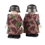 Custom Piece Miniature – military camouflage poncho or cape splinter pattern camouflage – 3D Print for LEGO Minifigure