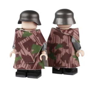 Custom Piece Miniature – military camouflage poncho or cape splinter pattern camouflage – 3D Print for LEGO Minifigure