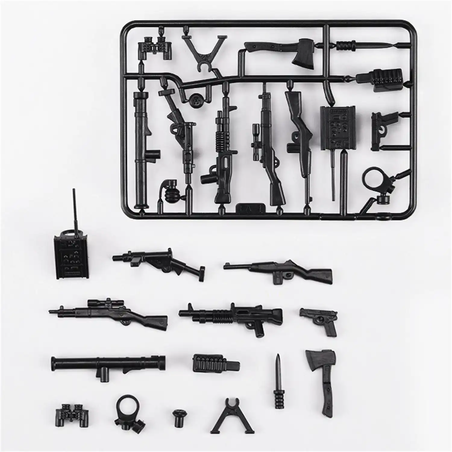 Custom Piece Miniature – military equipment and weapons – 3D Print for LEGO minifigure