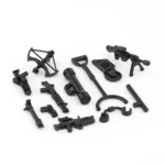 Custom Piece Miniature – military weapons black – 3D Print for LEGO minifigure